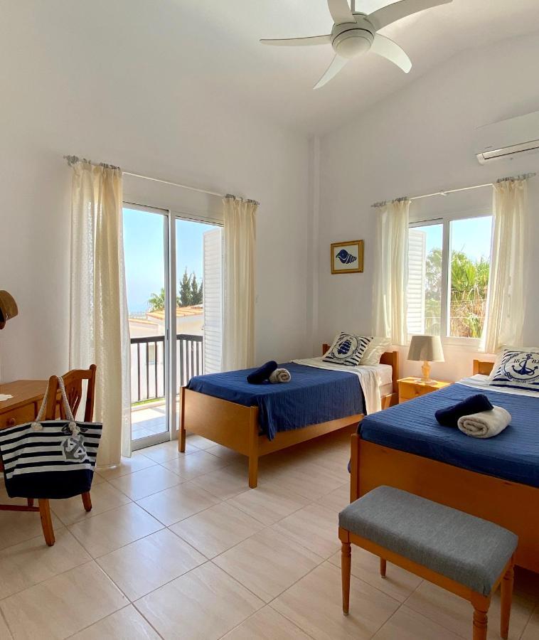Villa Alicia With Priv Pool, Beautiful Garden And Shady Veranda- 5 Min To The Beach Peyia Exterior foto